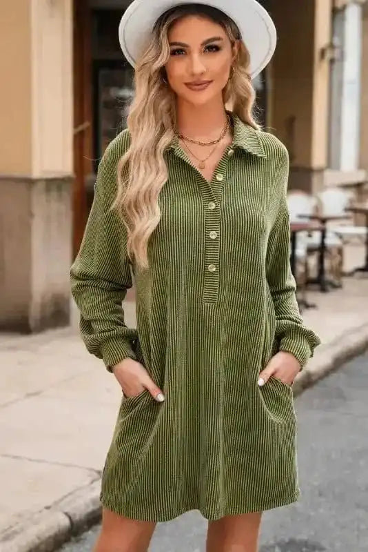 Mini Dresses Forest Flair Shift Dress