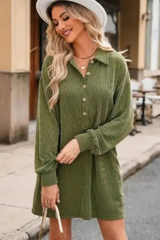 Mini Dresses Forest Flair Shift Dress