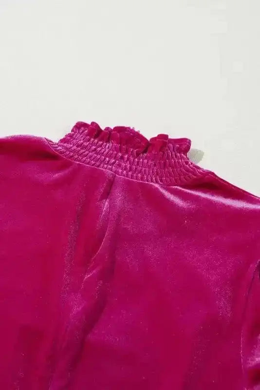 Mini Dresses Gala Velvet Puff Dress