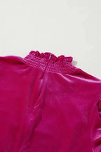 Mini Dresses Gala Velvet Puff Dress