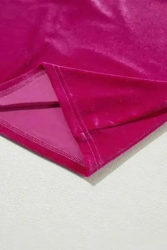 Mini Dresses Gala Velvet Puff Dress