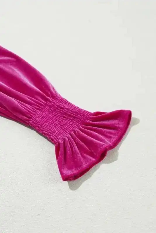 Mini Dresses Gala Velvet Puff Dress