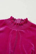 Mini Dresses Gala Velvet Puff Dress