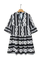 Mini Dresses Geometrix Cascade Ruffled Dress