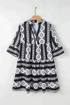 Mini Dresses Geometrix Cascade Ruffled Dress