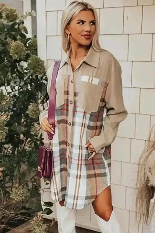 Mini Dresses Highland Hues Mini Shirt Dress