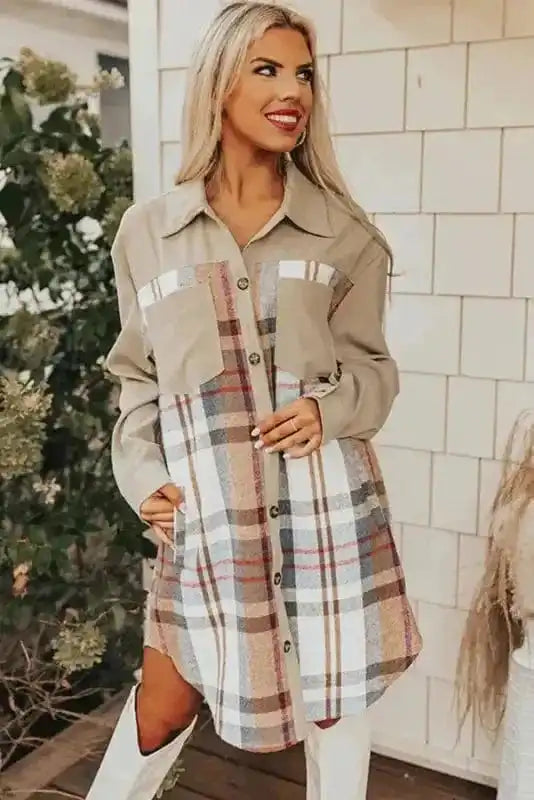 Mini Dresses Highland Hues Mini Shirt Dress