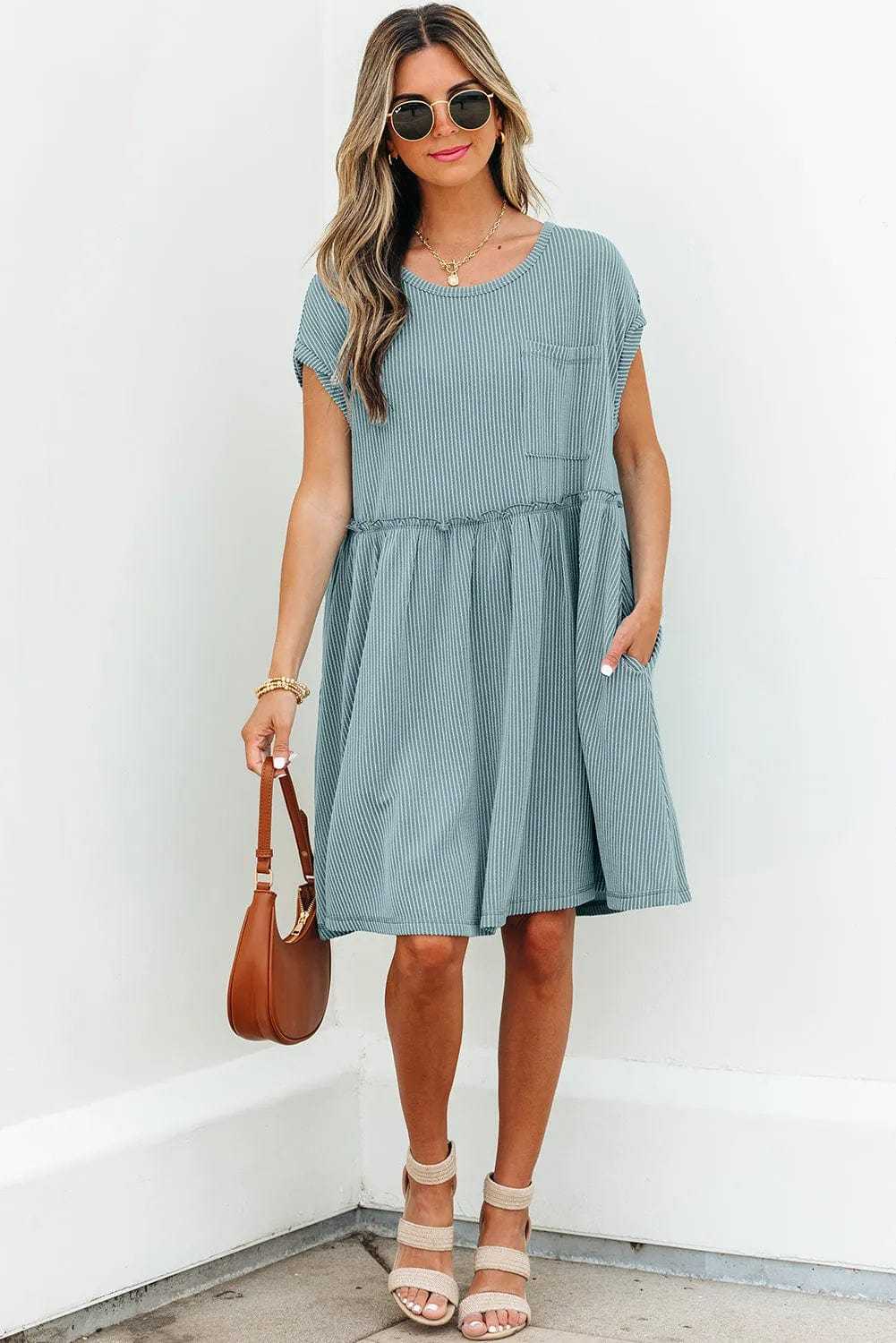 Mini Dresses Knit Couture Swing Dress