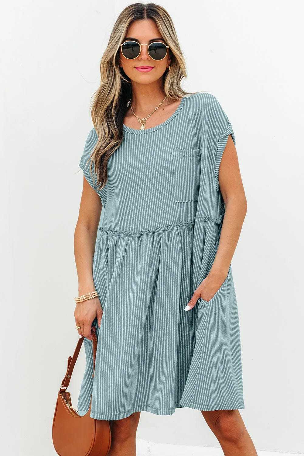 Mini Dresses Knit Couture Swing Dress