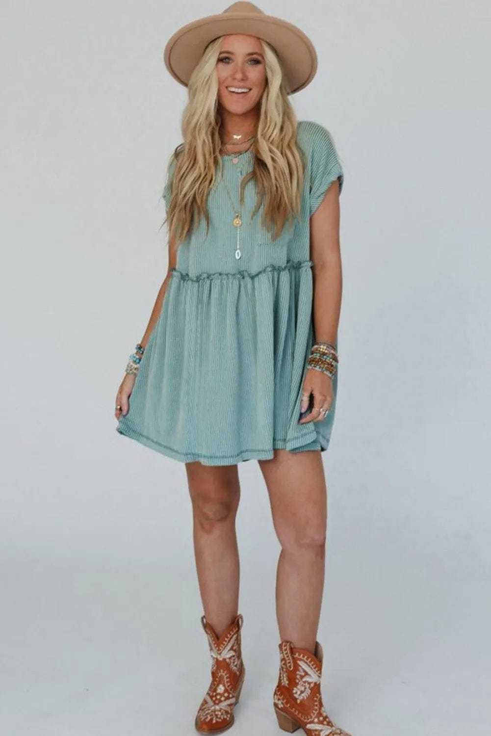 Mini Dresses Knit Couture Swing Dress