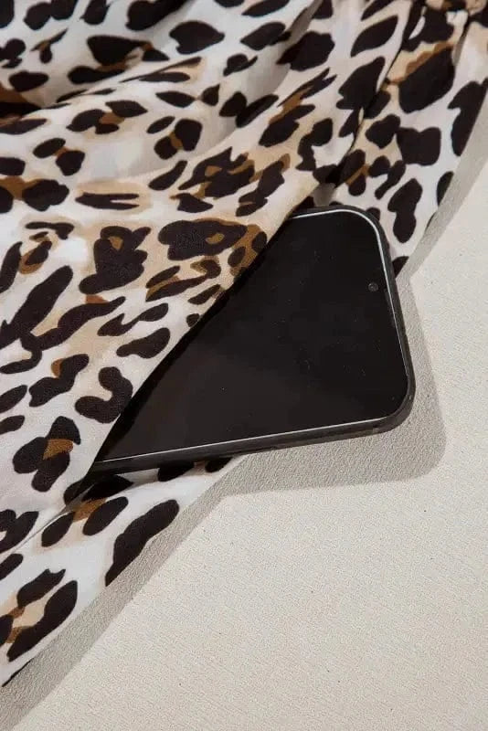 Mini Dresses Leopard Chic Flared Dress