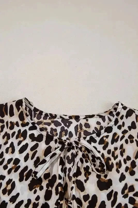 Mini Dresses Leopard Chic Flared Dress
