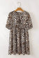Mini Dresses Leopard Chic Flared Dress