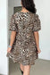 Mini Dresses Leopard Chic Flared Dress
