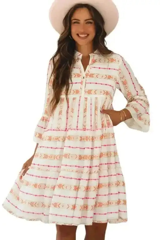 Mini Dresses Mystic Print Flowy Dress