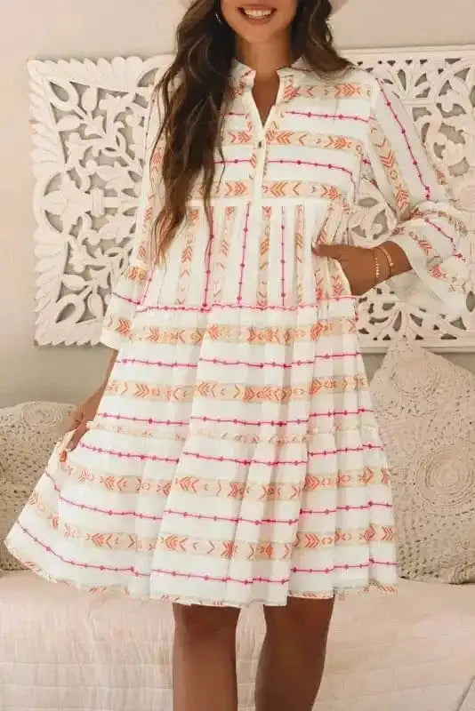 Mini Dresses Mystic Print Flowy Dress