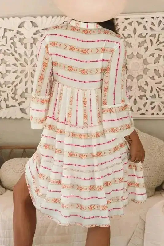 Mini Dresses Mystic Print Flowy Dress