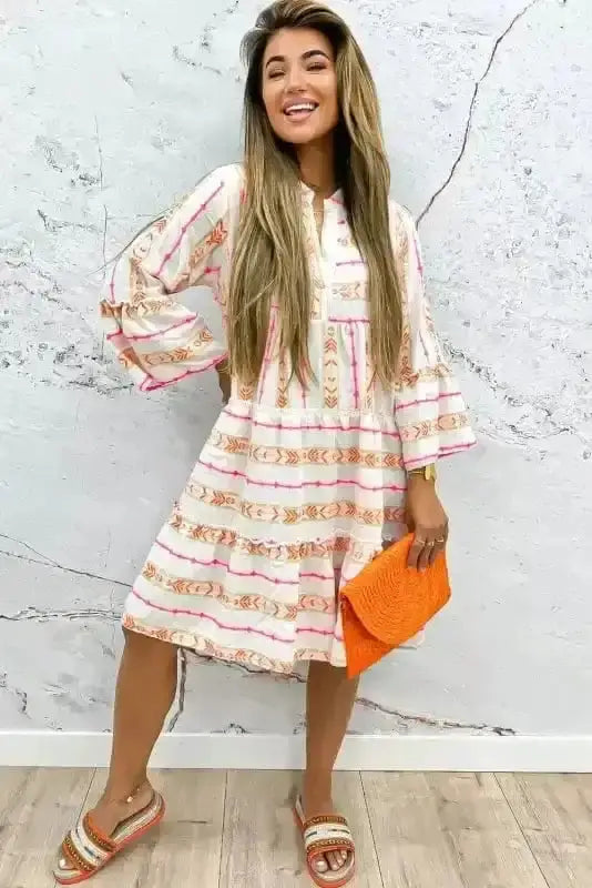 Mini Dresses Mystic Print Flowy Dress