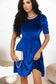 Mini Dresses Nautical Velvet Charm Dress