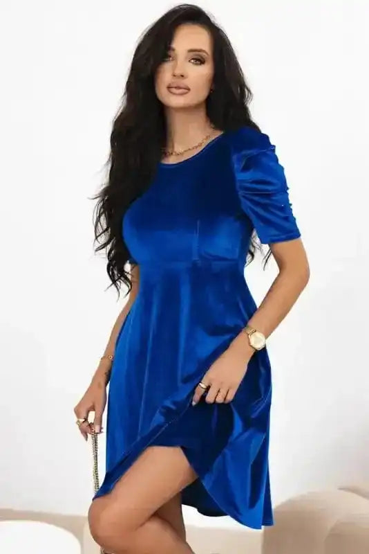 Mini Dresses Nautical Velvet Charm Dress