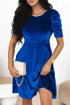 Mini Dresses Nautical Velvet Charm Dress