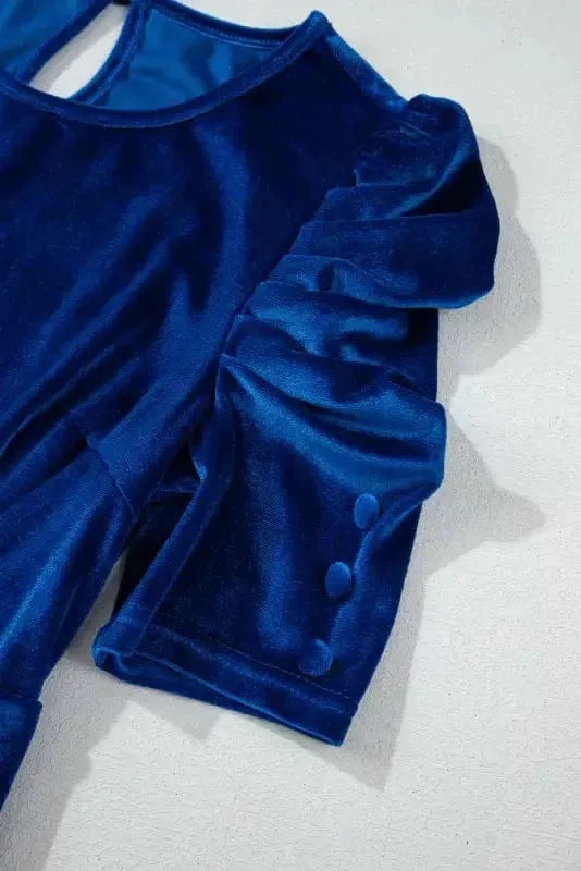 Mini Dresses Nautical Velvet Charm Dress