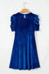 Mini Dresses Nautical Velvet Charm Dress