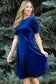 Mini Dresses Nautical Velvet Charm Dress