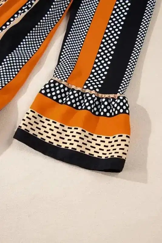 Mini Dresses Noir Polka Ruffle Mini Dress