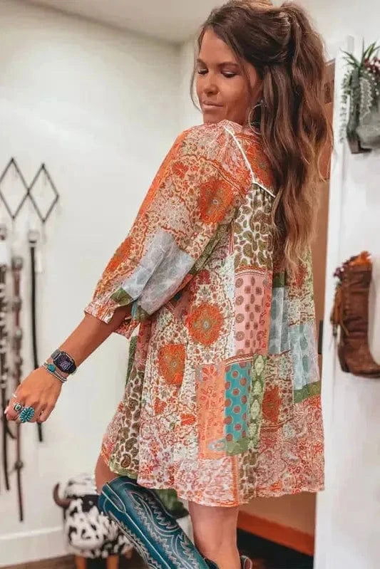 Mini Dresses Paisley Breeze Chiffon Dress