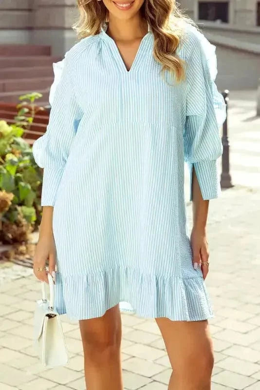 Mini Dresses Petite Elegance Ruffled Dress