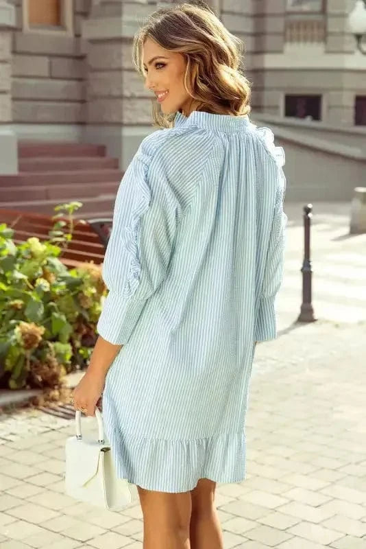 Mini Dresses Petite Elegance Ruffled Dress