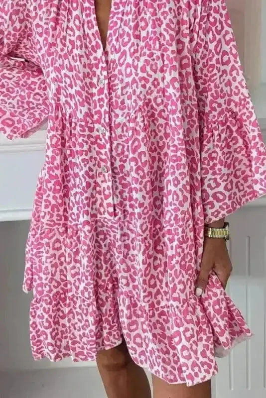 Mini Dresses Pink Panthera Mini Dress