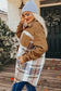 Mini Dresses Plaid Patch Shirt Dress