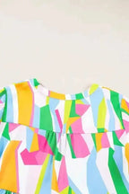Mini Dresses Posh Print V-Neck Dress