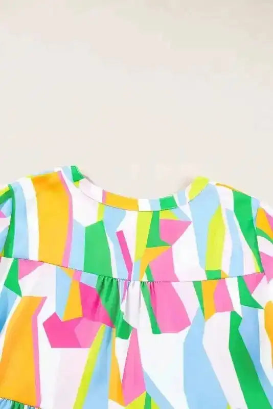 Mini Dresses Posh Print V-Neck Dress