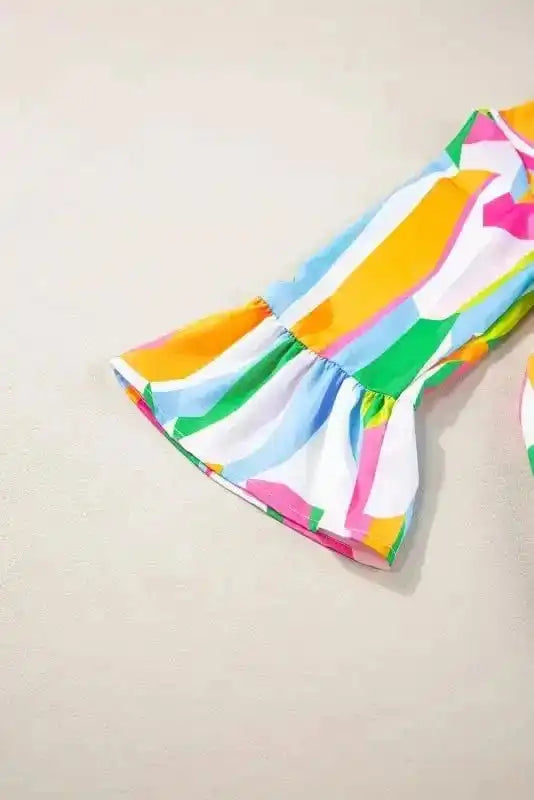 Mini Dresses Posh Print V-Neck Dress