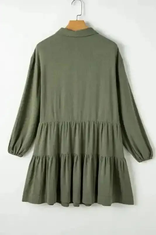 Mini Dresses Puff Perfection Tiered Dress