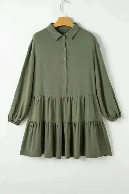 Mini Dresses Puff Perfection Tiered Dress