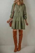 Mini Dresses Puff Perfection Tiered Dress