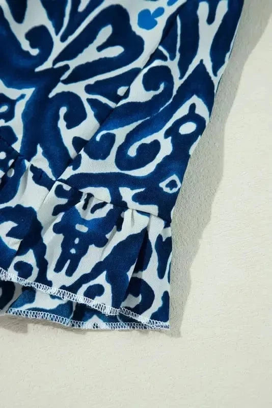 Mini Dresses Retro Charm Lace-Up Mini Dress