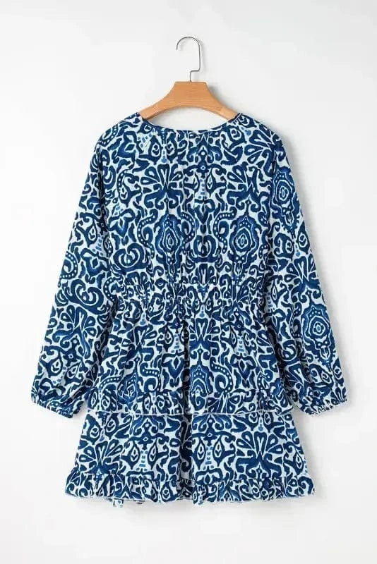 Mini Dresses Retro Charm Lace-Up Mini Dress