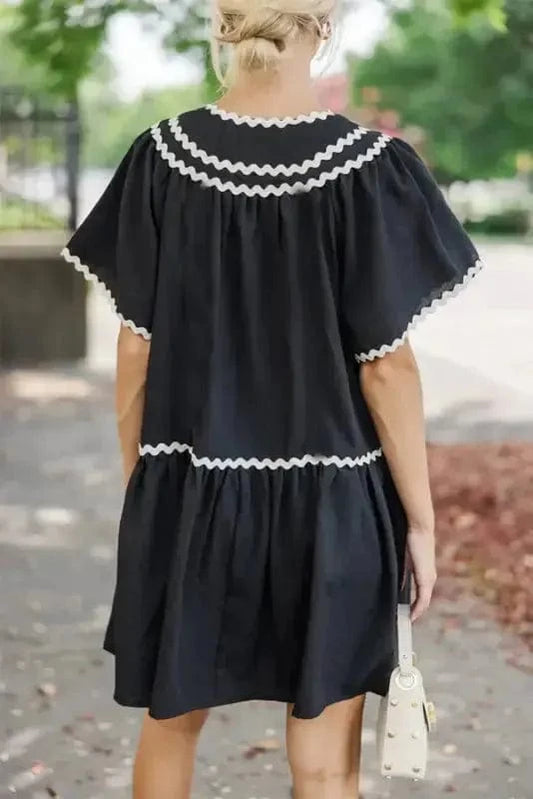 Mini Dresses Ricrac Romance Mini Dress