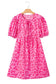 Mini Dresses Rose Leopard Chic Dress