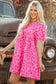 Mini Dresses Rose Leopard Chic Dress