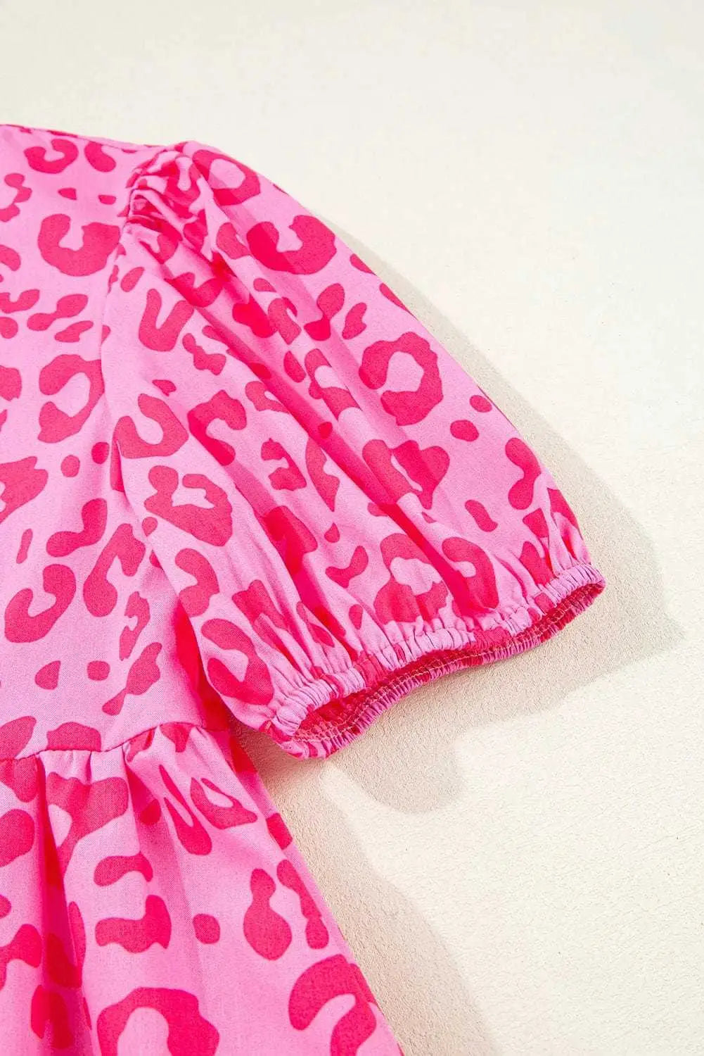 Mini Dresses Rose Leopard Chic Dress