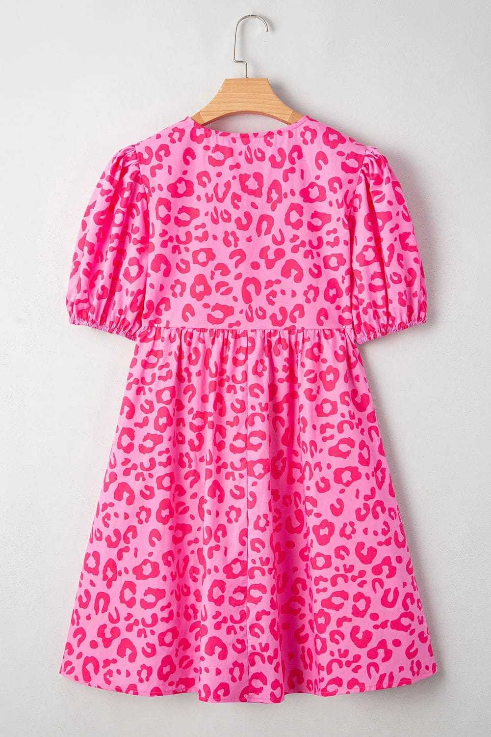 Mini Dresses Rose Leopard Chic Dress