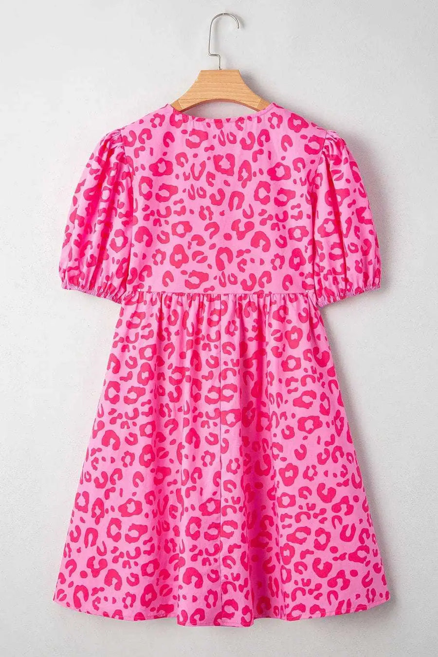 Mini Dresses Rose Leopard Chic Dress