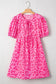 Mini Dresses Rose Leopard Chic Dress