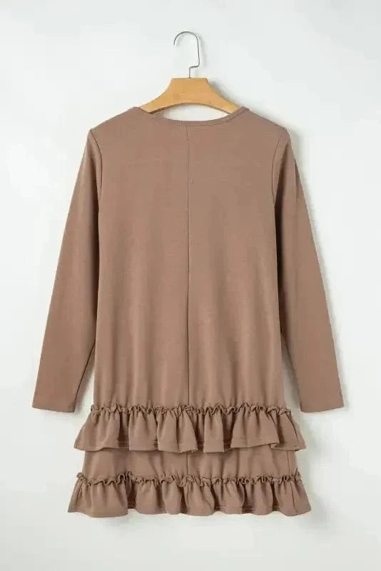 Mini Dresses Sassy Ruffle Mini Dress